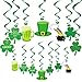 DAZONGE 40ct St. Patrick's Day Decorations Kit, Hanging Swirls, Banner, Shamrock Garlands for St. Patrick's Day Decor, Saint Patrick's Day Party Favor
