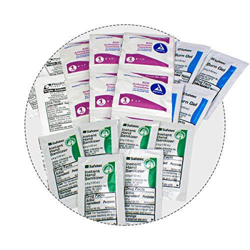 OSHA & ANSI First Aid Kit Refill/Upgrade, 50 Person, 196 Pieces, ANSI 2015 Class B - Includes Splint, Tourniquet, Tools, Single dose and More: Fill Your kit or use to Upgrade to Current regulations