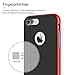 iPhone 7 Plus (5.5 Inch) Case, ROCK MOOST [Royce Series] Dual Layer Thin & Slim Shockproof Case for iPhone 7 Plus [Black / Red]