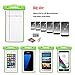 WAPAG TPU Waterproof Dry Bag Pouch, Fluorescence Case for iPhone 7 6 Plus 6S 5SE, Samsung Galaxy s7 Edge, HTC 10 LG G5, Huawei P9, Water Snow Dirtproof for Surfing Diving Skiing Snowboard IPX8 (Green)