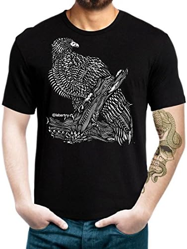 Labartry Men's Round Neck Artist T-Shirt 'The Eagle Eye'