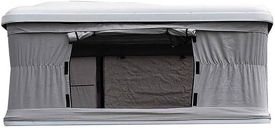 Automotive Rooftop Tent Awnings Camping Gear Car Roof Tent for 2-3 Adults, with Extension Ladder and LED Light