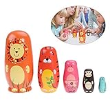TOYMYTOY Nesting Dolls Five Cute Russian Dolls Toy Gift
