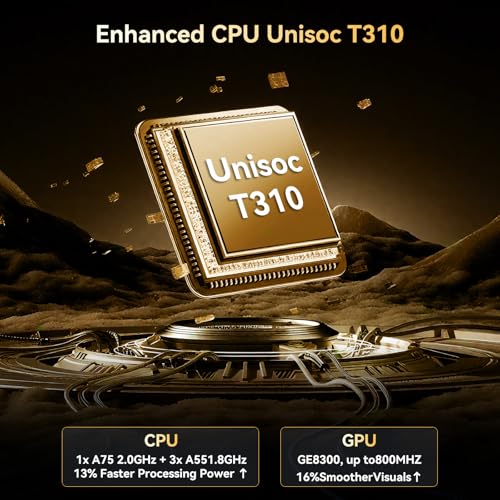 TABWEE T80 Android 15 Touch Tablet - 18GB+128GB (2TB TF Expandable), 10-inch Tablet, 6000mAh Battery, 5MP Camera, Gemini AI 3.1 Pro, 5G WiFi, GPS, Face ID, Tablet with Keyboard, Mouse, Case & Stylus