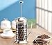 Pelisy Stainless Steel French Press Coffee Maker 304 Grade, Heat-Resistant Borosilicate Glass, 20oz(5 cups)