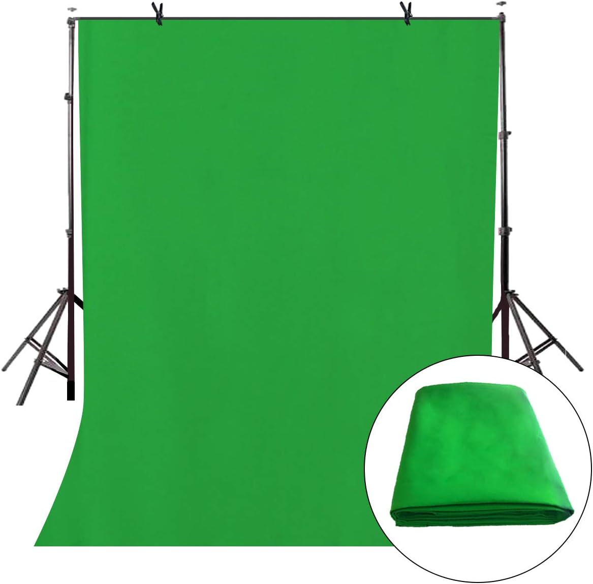 LYLYCTY 5x7ft Green Polyester Backdrop Soft Pure Green
