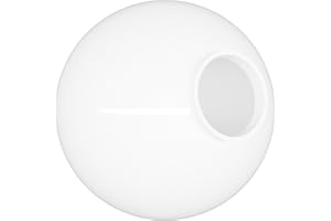 KastLite 12" White Acrylic Lamp Post Globe | Smooth Textured with 3.91" Fitter Neck | Manufactured in the USA