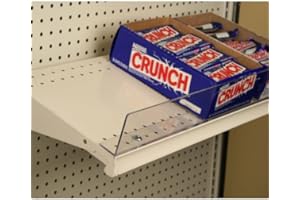 STORE FIXTURES DIRECT 3" H Acrylic Front Fence Lip for Gondola or Wood Shelf with 1/4" Holes, Clear, 36" L, 10 Pack