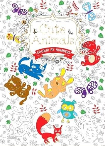 Cute Animals Colouring Book By Numbers Colour By Numbers