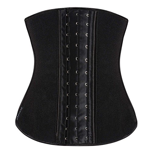 Ekouaer women s sport girdle hourglass latex waist trai…