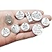 30pcs Inspiration Word Charms Collection - Antique Silver, Inspirational Charms Letter Text Book ME vs ME Never Give Up I WILL I CAN Wish Always Metal Pendants for Jewelry Making DIY Findings (HM44)
