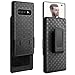 Fingic for Galaxy S10 Case, Samsung S10 Belt Clip Holster Case Slim Shell Case Combo Cover with Kickstand Swivel Belt Clip Holster Full Body Protective Case for Samsung Galaxy S10 6.1 inch - Black