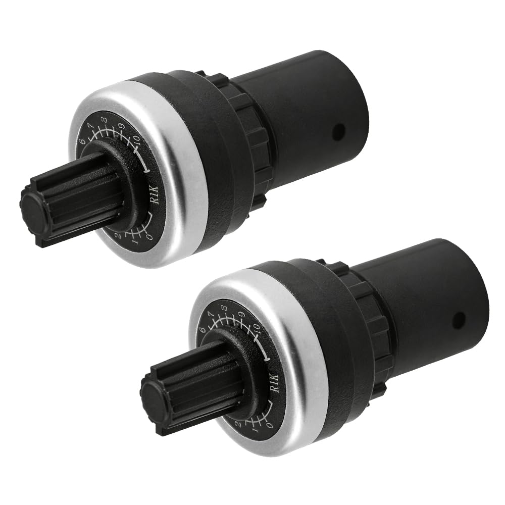 WMYCONGCONG 2 PCS LA42DWQ-22 22mm 1K Ohm Variable Speed Drive Potentiometer Rotary Potentiometer Inverter Converter (1K)