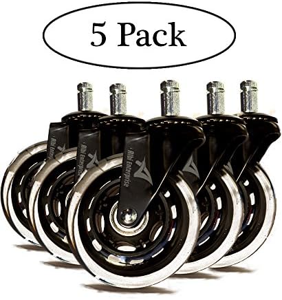 Albi Enterprise- Rollerblade style replacement Office wheel casters (set of 5)