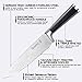 MICHELANGELO 8 Inch Chef Knife with Etched Damascus Pattern, High Carbon Stainless Steel Japanese Knife, Chef Knife for Kitchen - 8 Inch, Etched Damascus Pattern