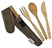 Bamboo Travel Utensils - To-Go Ware Utensil Set with Carrying Case (French Roast)