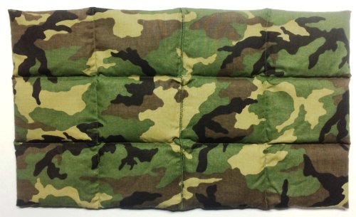 Jumbo Flat Style Ice Pack or Heat, Flax Seed, not a Rice Ricebag Icebag Microwave Natural Pain Relief Microwavable Oven Directions Soothies of Montana Wear Camo Camouflage