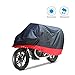 AOAFUN Motorcycle Cover, All Season Waterproof Outdoor Protection,2 Stainless Steel Lock-Holes Design, Fits up to 108