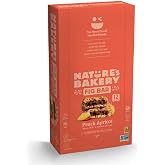 Nature's Bakery Whole Wheat Fig Bars, Peach Apricot, 1- 12 Count Box of 2 oz Twin Packs (12 Packs), Vegan Snacks, Non-GMO
