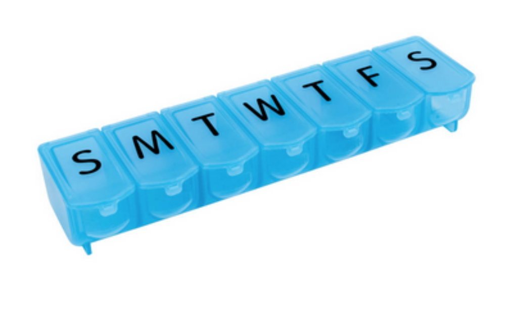 Apex Healthcare Products Ultra Bubble-Lok 7-Day Pill Organizer, Extra Large