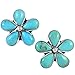 Turquoise Earrings 925 Sterling Silver & Genuine Turquoise (Select style) (Flowers)