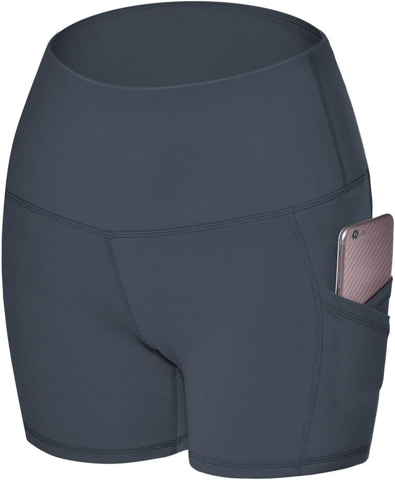 EERTX Women High Waist Yoga Leggings Fitness Tights Power Stretch Workout, Yoga Pants Side Cell Phone Pockets Sports Shorts Leggings Pants