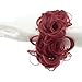 Lelinta Hair Bun Extensions Wavy Curly Messy Donut Chignons Hair Piece Wig Hairpiece Dark Red