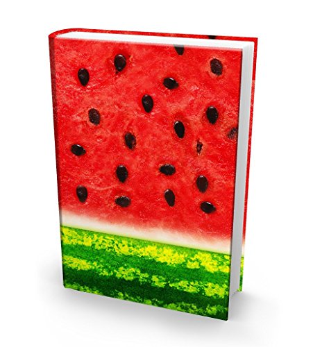 Book Sox Jumbo Stretchable Book Cover Fits Hardcover Textbooks Up to 9 x 11. Adhesive-Free, Nylon Fabric Protectors are A Needed School Supply for Students Washable and Reusable (3 Pack, Food)