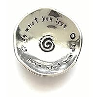 Do What You Love Small Pewter Trinket Dish