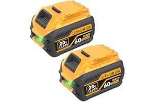 DCB609 12.0Ah 20V/60V Replacement for Dewalt 20V/60V Max Battery and Charger Compatible with DCB609 DCB606 DCB612 DCB200 DCB2