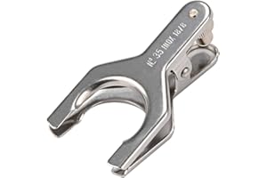 StonyLab Spherical Pinch Clamp, Stainless Steel Spherical Joint Clamp Holder with Screw Type Locking Nut for Laboratory, Size
