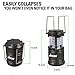 LED Camping Lantern By Hitecera Ultra Bright Camping Light Collapsible Waterproof Energy-saving Battery-powered For Hiking,Hunting,Camping,Emergencies(Black)