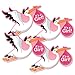 Big Dot of Happiness Girl Special Delivery - Decorations DIY Pink It's A Girl Stork Baby Shower Party Essentials - Set of 20
