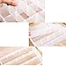 Crafts Organizer Storage Box for Washi Tape, Art Supplies and Sticker, 15 Compartments, 45 Rolls 2 Inches Diameter Tape Compatible，Clear