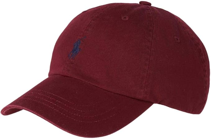 burgundy ralph lauren cap