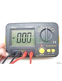 aidetek precisión milliohm metros VS Megger 4 alambre Kelvin Clip 0 Ajustar Gran visualización LCD de cero de datos Hold Manual LCD retroiluminada Ajustar