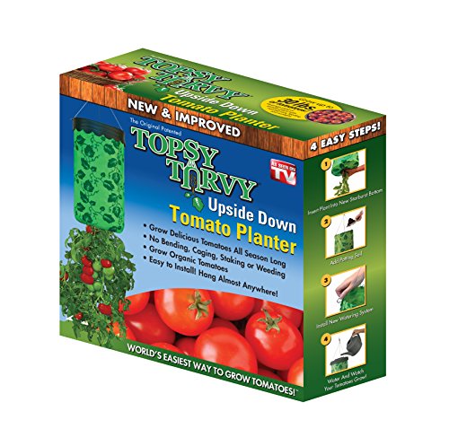 Topsy Turvy New & Improved Upside Down Tomato Planter - As Seen On TV (Topsy Turvy)