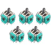 Zerone 5Pcs 3D Joystick Axis Analog Sensor Replacement Modules, Replacement Analog Stick Joystick Parts for Controller Repair Gaming Accessories DIY Fix Kit