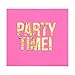 BLUE PANDA Birthday Cocktail Napkins - 50 Pack, 5 x 5 In, 3-Ply Paper, Hot Pink & Gold Foil - Bachelorette Napkins for Girls Night, 45th Birthday & Dance Party Celebrations
