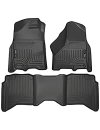 Husky Liners delantero y 2 º piso del asiento Liners Fits 09 17 Ram 1500 Crew Cab