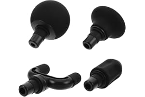 FRCOLOR 4 Pieces 12-13mm Muscle Gun Massager Heads, Small Deep Tissue Percussion Attachments for Home,