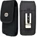 Vertical Canvas Rugged Belt Clip Case w/ Velcro Closure 4 Kyocera DURAPLUS E4233
