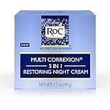 RoC Multi Correxion 5 in 1 Restoring Anti-Aging Facial Night Cream, Wrinkle Treatment for Face &amp; Neck Made with Hexinol Technology, 1.7 oz