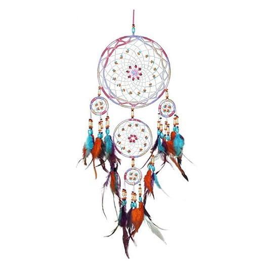 Atrapasuenos Con Plumas Decoracion Para Colgar En La Pared Arte De