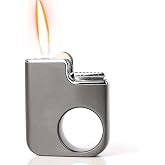 Lighter, Ring Lighter, can be refilled with Butane Gas, Flint Ignition, Candle, Boyfriend (Black)