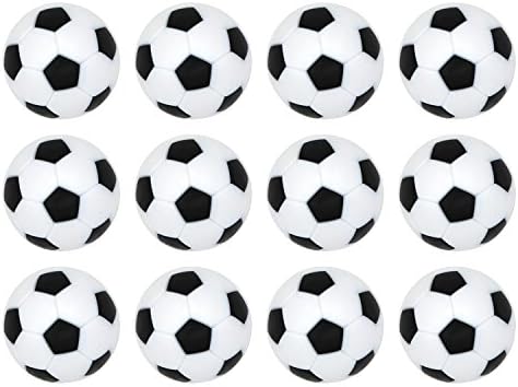 Goutoports Table Soccer Foosballs, 12 Pack Replacement Balls, 32mm Mini Colorful Official Tabletop Game Ball
