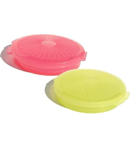 タッパーウェアミニクラムシェルピルキーパー ラウンドポケットコンテナ　ピンク４個 Amazon.com: Tupperware Mini Clamshell Pill Keeper Round Pocket