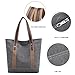 Sunshinejing Women's Canvas Shoulder Bags Retro Casual Handbags Work Tote Purses (Grey) One Size