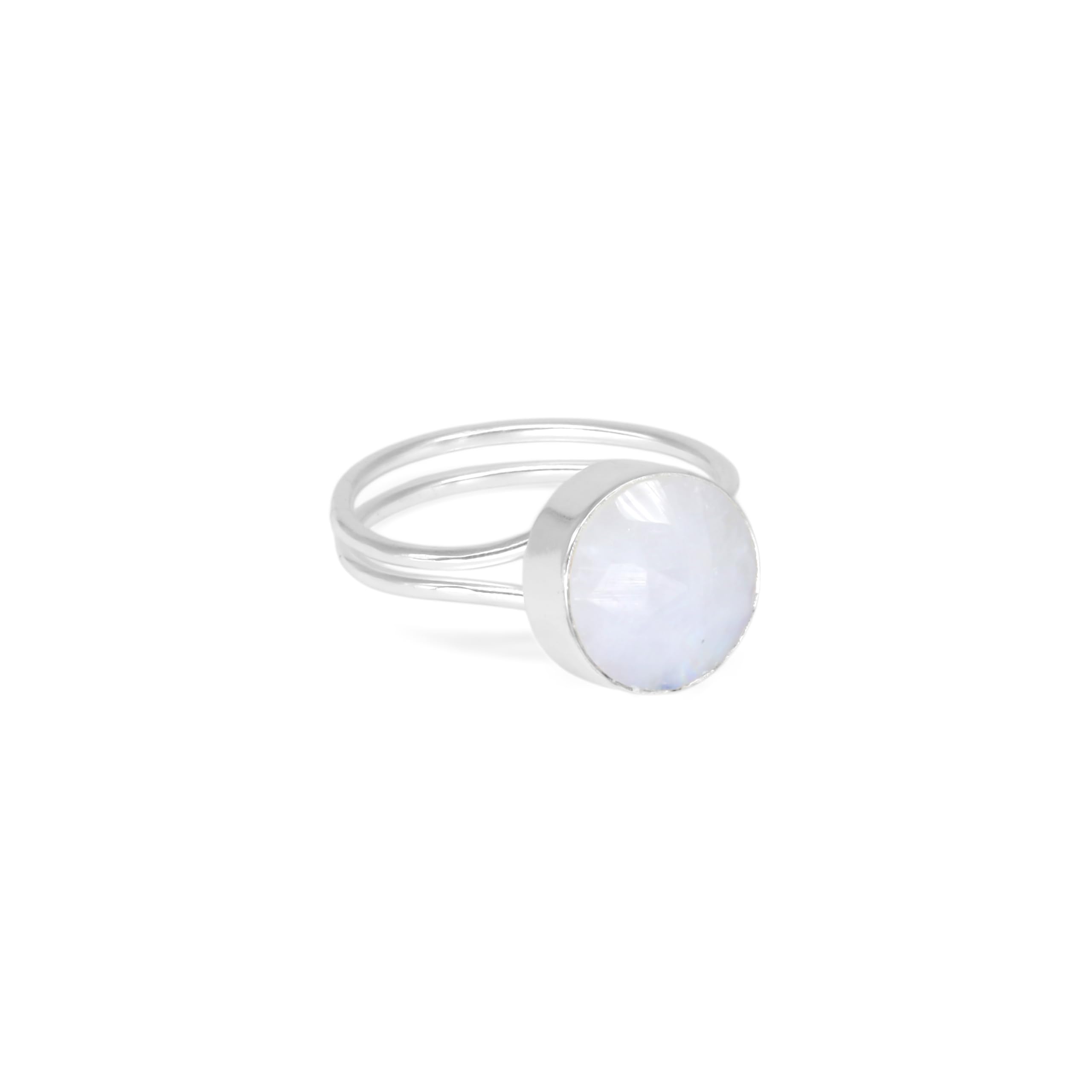 Dazzle Appeal Rose Quartz, Moonstone Round Gemstone