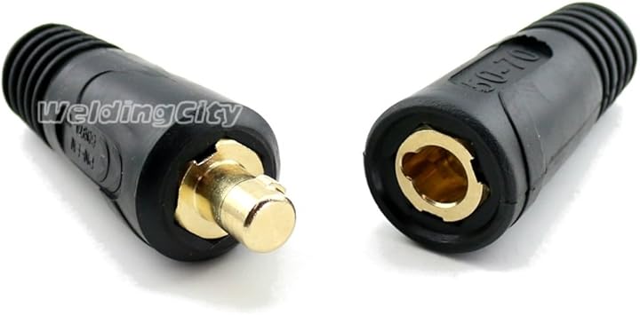 Weldingcity Welding Cable Twist Lock Insulated Male Female Connector Pair Dinse Type 1 0 3 0 50 70mm 134460 136600 For Miller Welders Amazon Co Uk Diy Tools